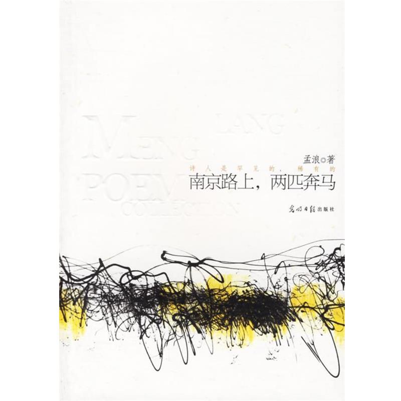 【正版书籍】 南京路上，两匹奔马 孟浪 著 光明日报出版社