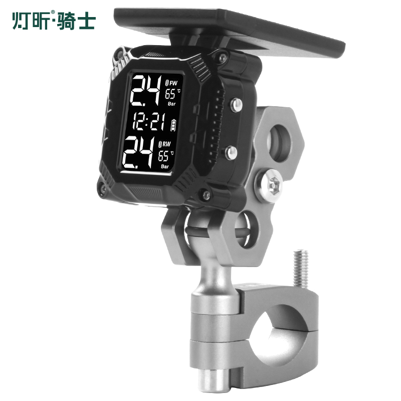 摩托车防盗无线胎压监测器 机车电动车外置胎压检测仪表骑行改装