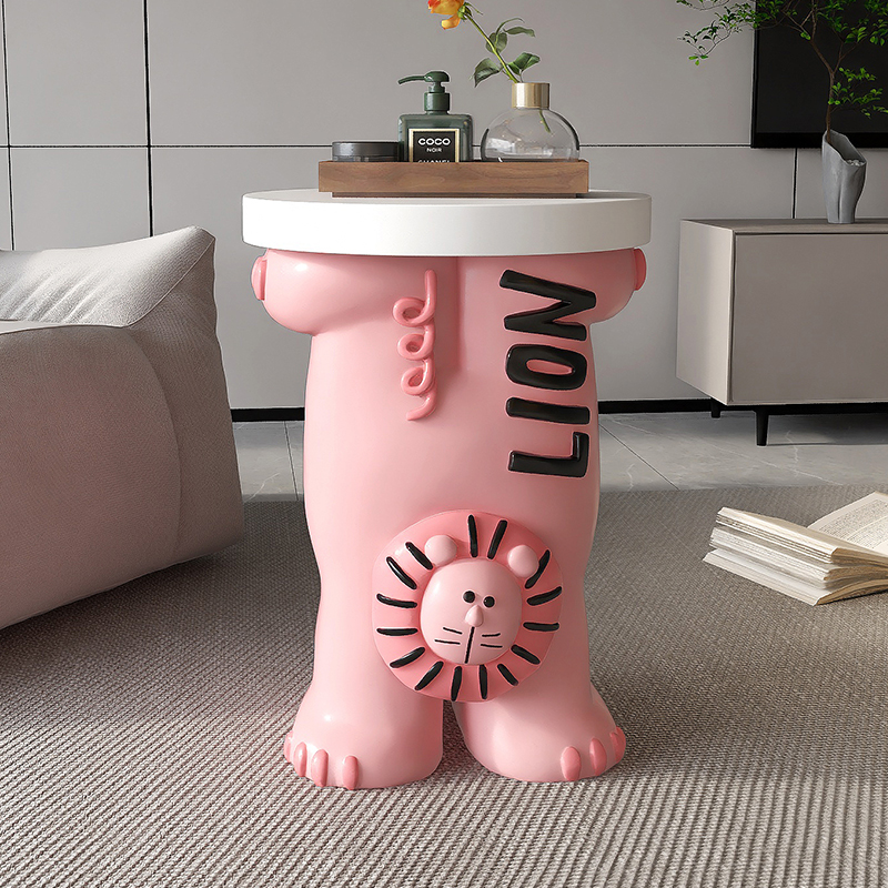 潮玩狮子大型客厅落地摆件家居饰品电视柜旁茶几床头柜乔迁礼物