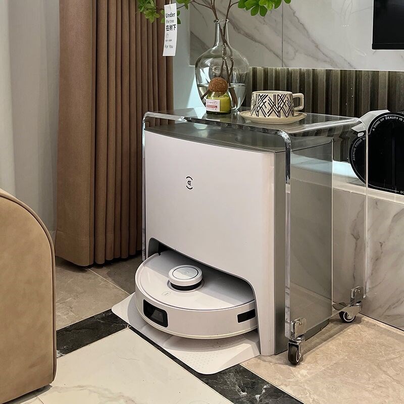 扫地机器人置物架科沃斯云鲸网红小推车亚克力边几高级艺术感角几