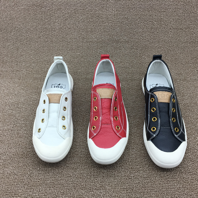 2023新款断码处理真皮女鞋韩版时尚一脚蹬软皮学生透气小白鞋单鞋