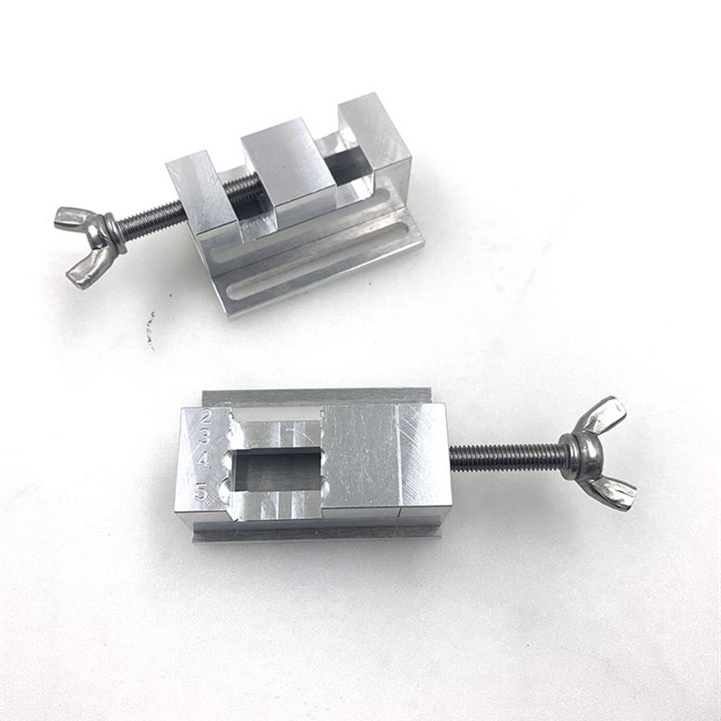 修表模型DIY工具精密小平口钳台钻小夹具 把头表带维修固定小台钳