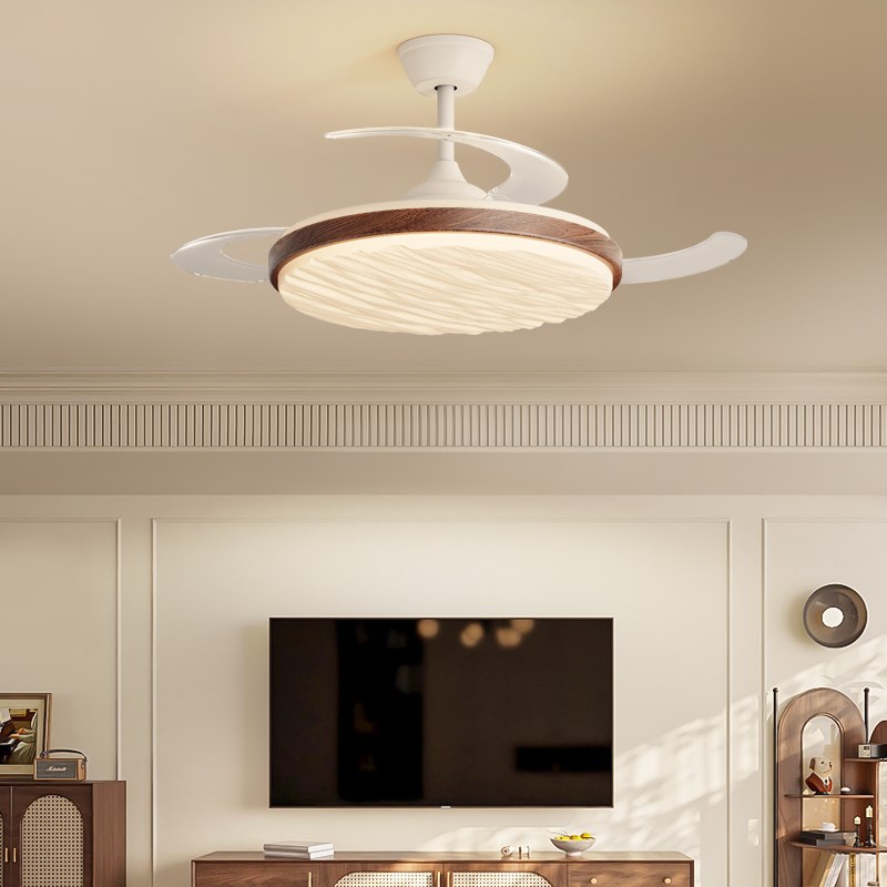 箭牌照明中古风餐厅风扇灯2025年新款简约变频护眼卧室静音电扇灯