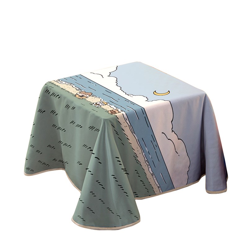 韩式小女孩加厚桌布烤p火罩电炉罩新款茶几电暖炉罩家用方桌被罩