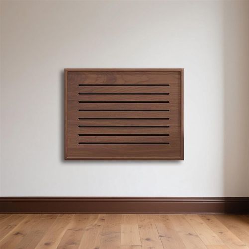 黑胡桃实木弱电箱遮挡装饰盖板免打孔电表箱画多媒体网线盒遮挡箱