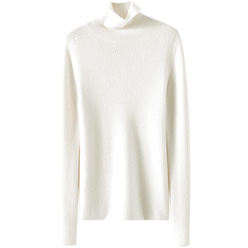 出差利器~高领100%羊绒衫女套头修身纯羊绒毛衣针织打底衫秋冬