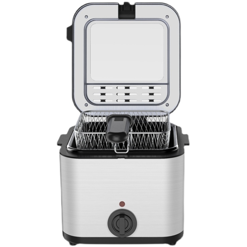 110V电炸锅多功能家用电炸炉台湾出口美国小家电小型薯条油条炸机