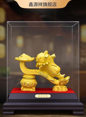 绒沙金白菜摆件如意客厅招财装饰品聚宝搬家礼物开业乔迁新居高档