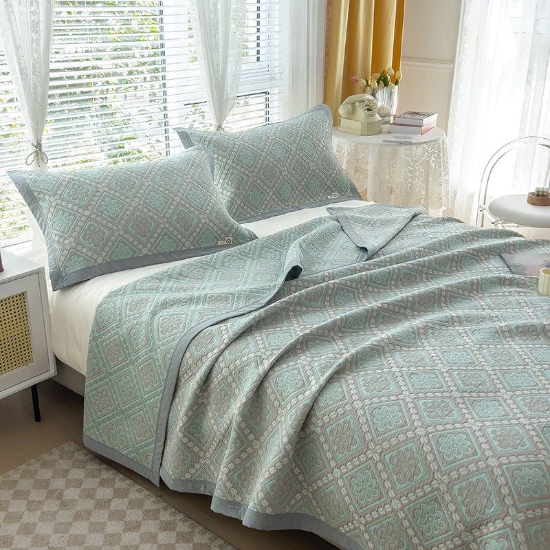 三层毛巾被纯棉纱布成人夏季盖毯被子双层纱布床单多层床盖三件套,床上用品,休闲毯/毛毯/绒毯,淘宝优惠券,粉丝福利购,淘宝优惠卷