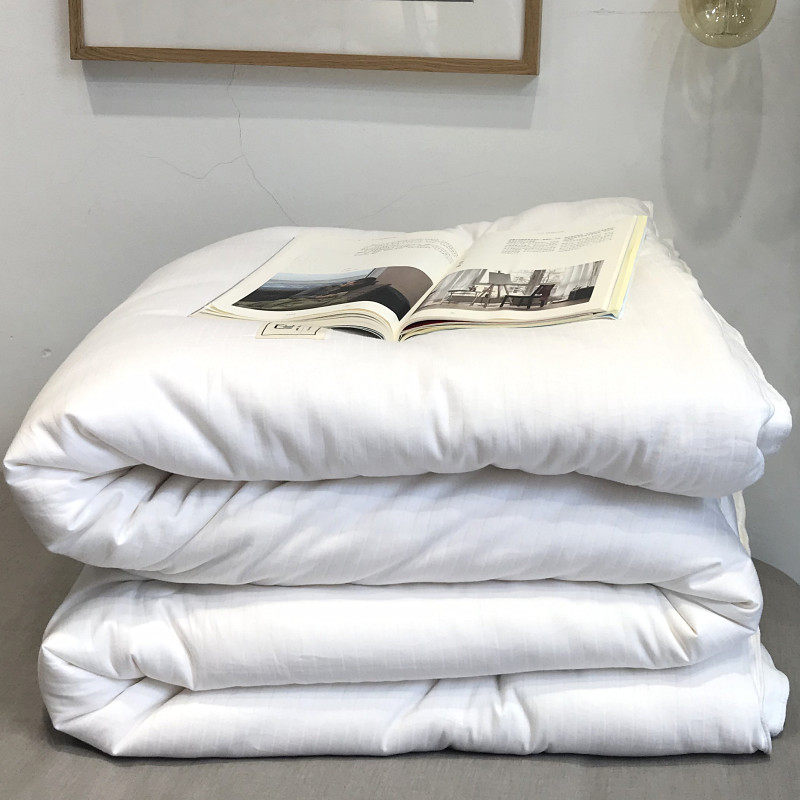 白色全棉大豆被子被芯四季通用春秋冬被加厚保暖纯棉床上用品双人,床上用品,化纤被,淘宝优惠券,粉丝福利购,淘宝优惠卷