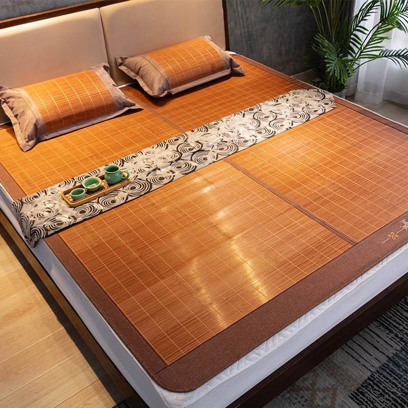 安吉新款竹席1.8m床双面折叠席子学生席竹青水磨凉席1.5大包边,床上用品,竹席,淘宝优惠券,粉丝福利购,淘宝优惠卷