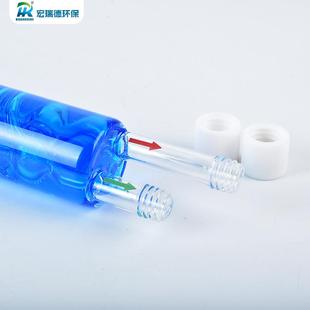 CEMS烟气配件雪迪龙蓝色双腔烟气冷凝管双通道过滤制冷玻璃冷凝器