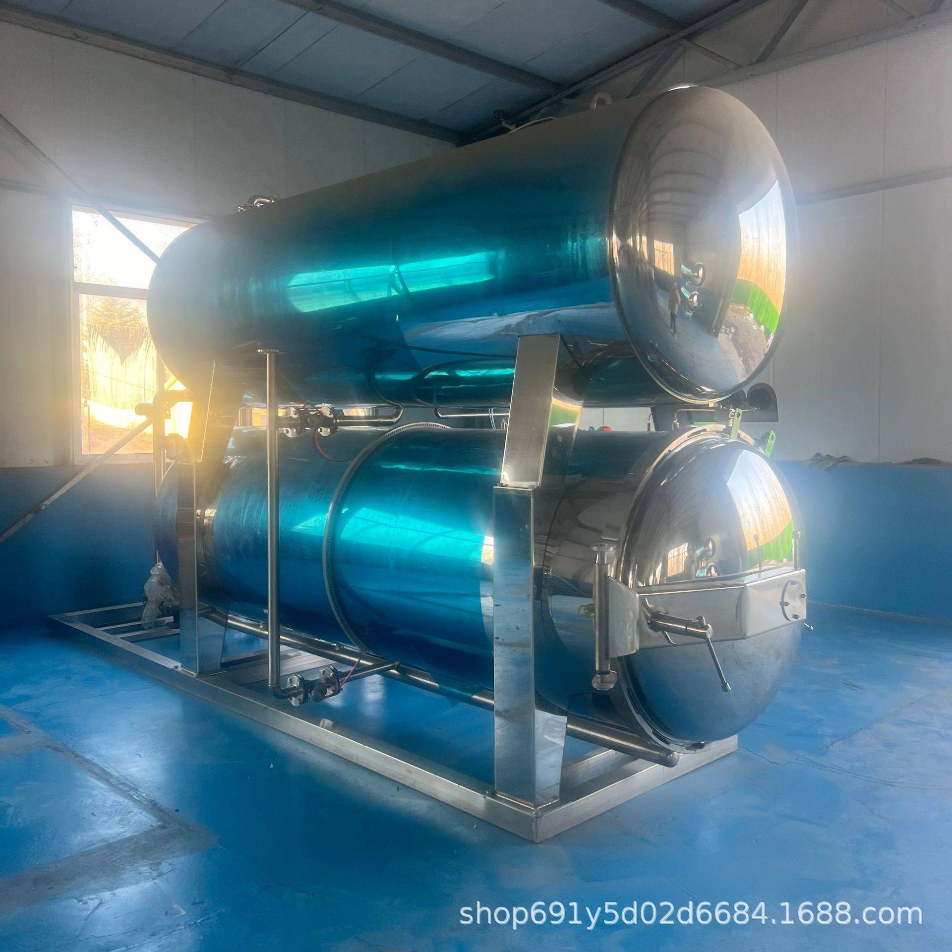 水浴杀菌锅蒸汽杀菌釜喷淋杀菌锅罐头杀菌罐包装袋杀菌肉食杀菌锅