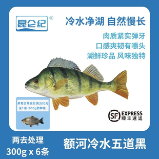 昆仑纪额尔齐斯河冷水五道黑整条鱼装新疆发货去鳞去内脏顺丰空运