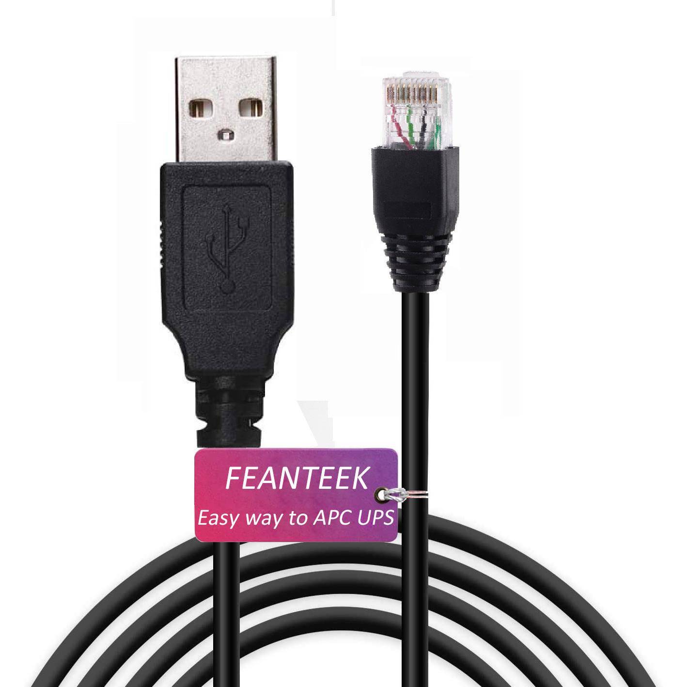 USB转RJ50 APC UPS不间断电源BK650M2CH连接群晖 威联通NAS通讯线