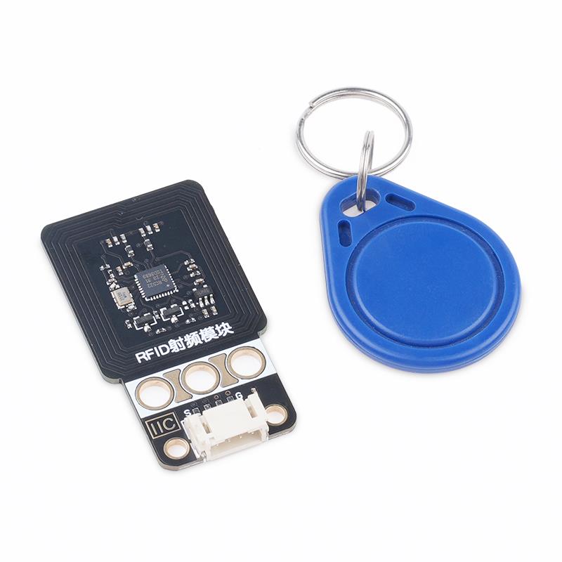 MFRC522射频模块A卡IC卡感应RFID/NFC门禁饭卡图书卡仓储I2C/IIC