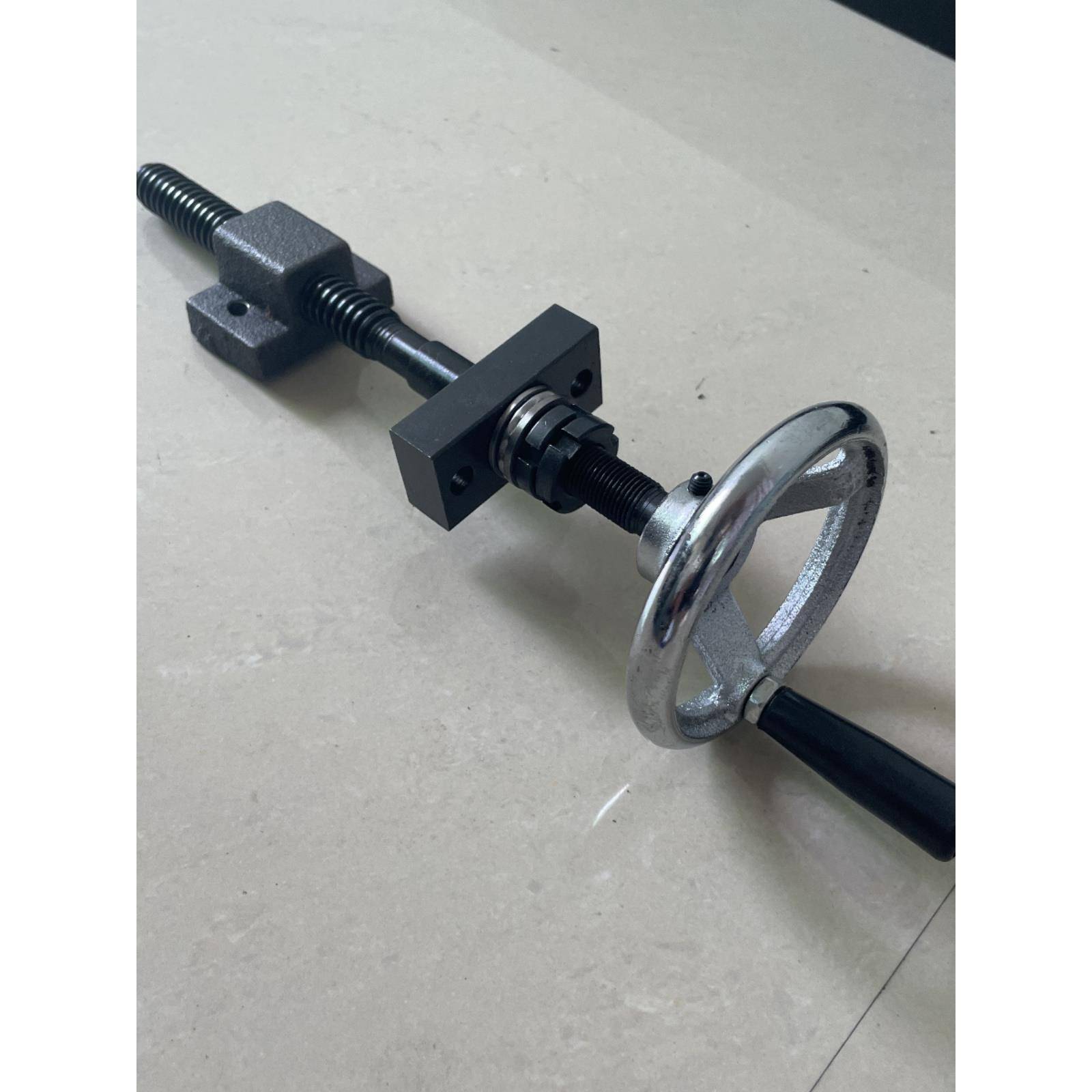 梯形丝杆螺母套装带手轮木工机械 T型丝杆 手摇丝杠传动 升降螺杆