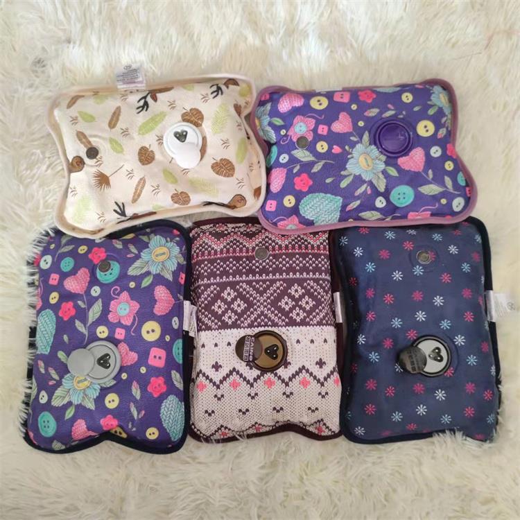 柯诺电热水袋大姨妈翻毛绒充电防爆暖手宝已注水电热管绒面暖宫宝