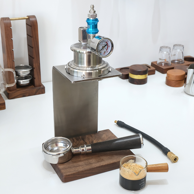 气动58mm手柄版咖啡q机手动户外露营可携式小型家用半自动意式浓