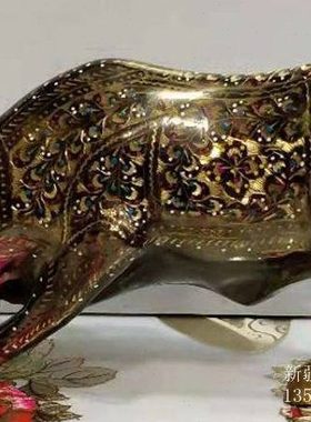 牛摆件巴基斯坦铜器铜牛工艺品礼品生肖牛装饰品