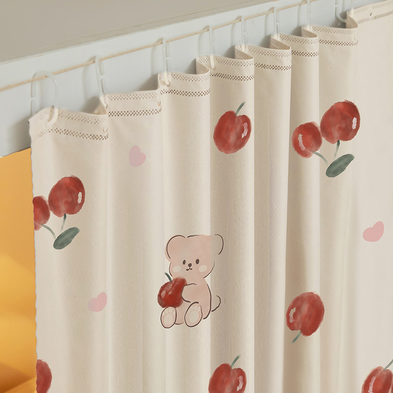 大学生宿舍牀帘女寝室上铺窗帘下铺牀围档K布遮光帘子牀幔牀遮挡