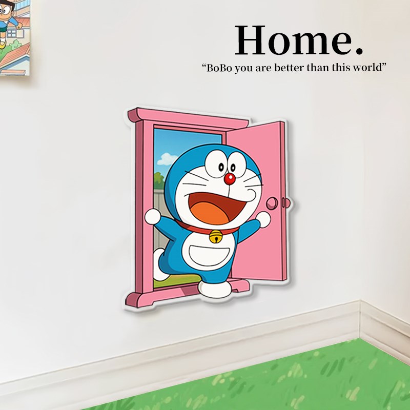 可爱补洞墙贴墙面美化装饰遮丑补小窟窿自粘防水防潮瓷砖裂痕遮挡