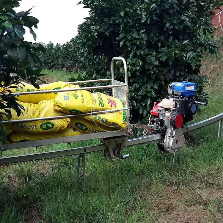 极速农用自走式单轨运输车山地果园单轨运输机山上运输轨道爬山坡