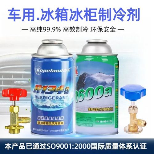 高纯R600a/R134a冰箱冰柜制冷剂氟利昂雪种汽车空调冷媒环保冰种