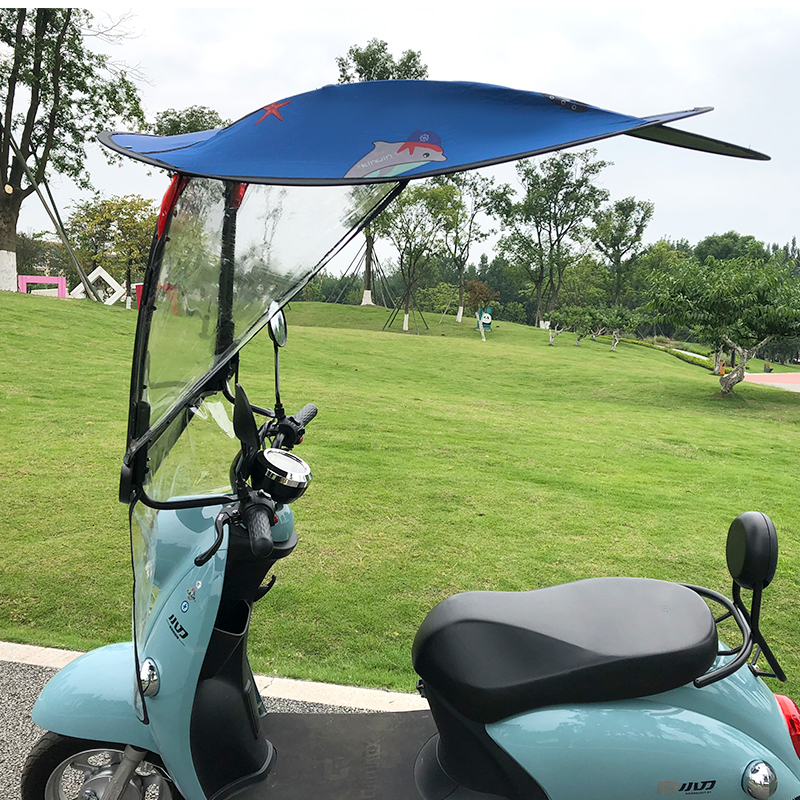 电动雨棚电瓶车篷遮阳伞新款加厚安全遮阳棚挡雨防雨罩神器