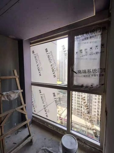 装修玻璃窗户保护膜门窗保护膜透明PE防尘膜装修定制印字窗贴自粘