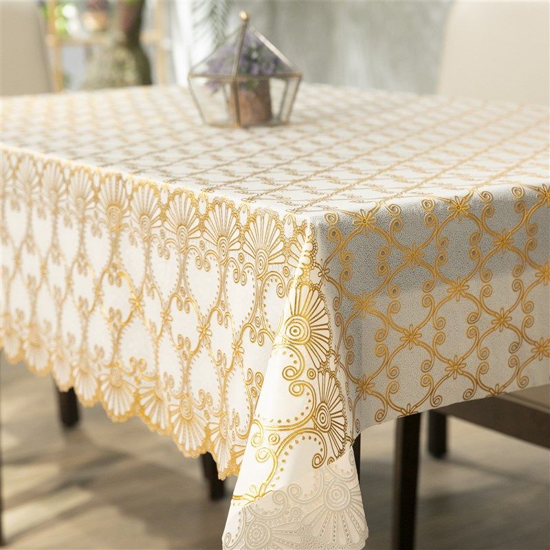 PVC餐桌布防水防油免洗耐热欧式网红台布长方形茶几桌垫家用 塑料,居家布艺,桌布,淘宝优惠券,粉丝福利购,淘宝优惠卷