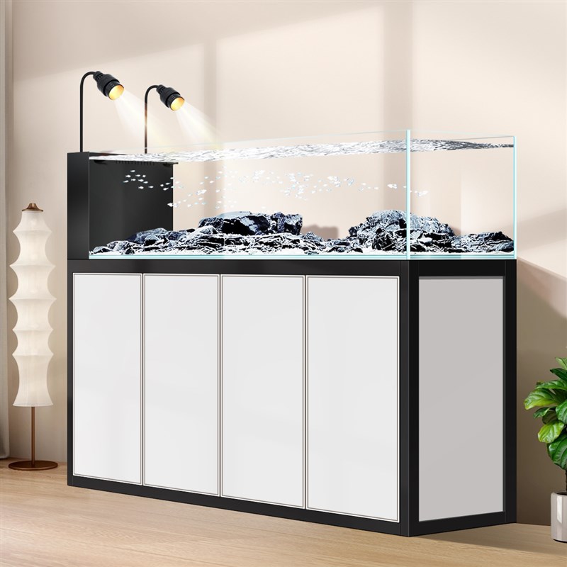 溪流缸底滤生态鱼缸家用大型一体式全套水族箱懒人免换水超白玻璃