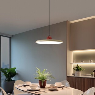 极简网红飞碟三头吧台饭厅饭厅吊灯现代简约轻奢北欧餐桌高显灯具