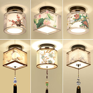 新中式吸顶灯走廊过道灯现代简约阳台灯玄关灯卧室灯具中式客厅灯