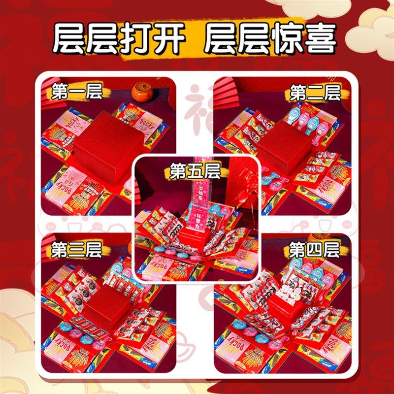 十岁生日惊喜盒子10岁儿童零食大礼包送女孩小男孩的礼物网红礼盒,节庆用品/礼品,创意礼盒/礼品套组,淘宝优惠券,粉丝福利购,淘宝优惠卷