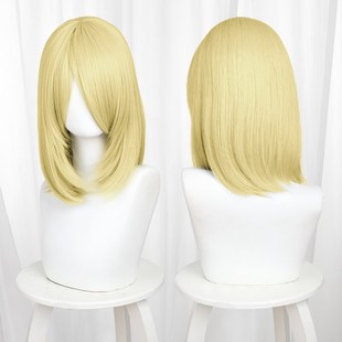 主宰者 加厚发量40厘米万用cos假发 毛娘造型中长发 毛坯多色短发