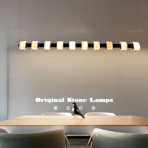 设计师灯现代简约餐厅吊灯轻奢餐桌吧台灯创意可调节磁吸轨道灯具