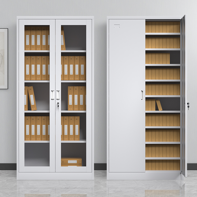 分体五节档案柜资料柜办公文件柜铁皮柜会计财务凭证柜带锁储物柜