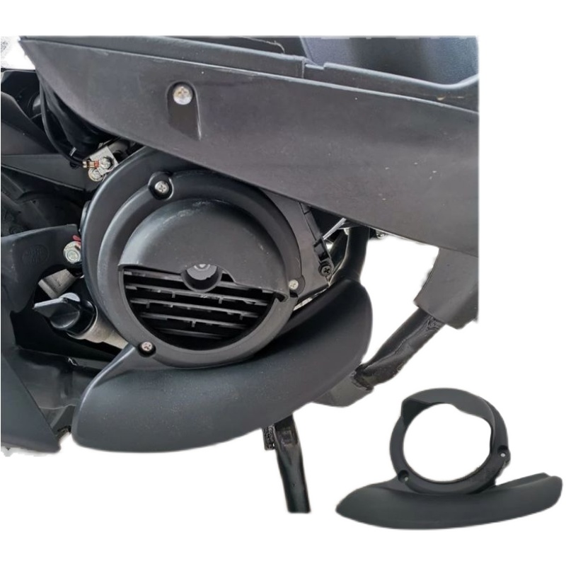 GY6发动机风扇罩125雨t钻鹰钻排气管防烫罩踏板车升级版改装风扇