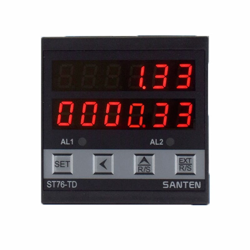 计米器高精度滚h轮式线速表电子数显编码器控制米速表转速表ST76T