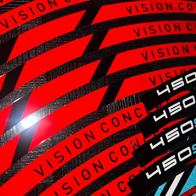 适用春风450SR改装轮毂贴装饰钢圈贴花反M光内圈贴纸轮圈防水贴画