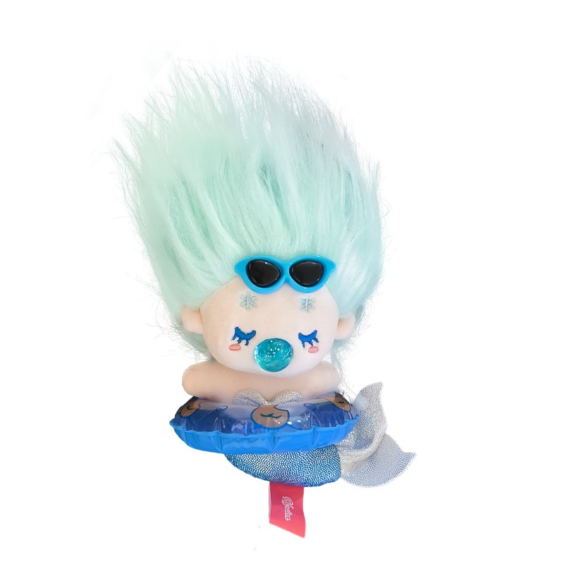 美人鱼汽车挂件车外玩p偶挂车尾公仔后备箱装饰车顶摆件车内饰品