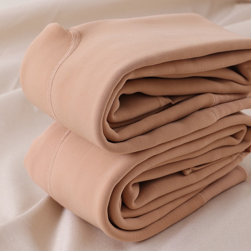 儿童光腿神器冬季加厚加绒连裤袜一体自然肤色女童U打底裤踩脚肉