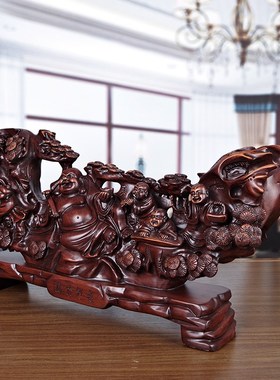 福来如意b弥勒佛摆件开口笑面佛家居财神位客厅开业送礼乔迁工艺