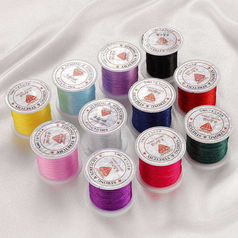 彩色耐磨弹力线文玩串珠子皮筋diy手作珍珠手链项链饰品材料配件