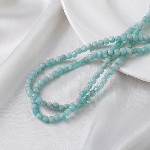 天然天河石石磨砂切面方珠散珠diy手工制作手链项链饰品材料配件