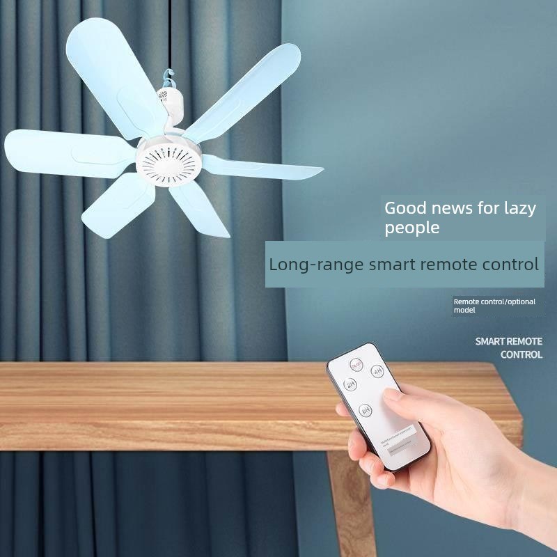 迷你小吊扇小型静音宿舍蚊帐卧室床上家用大风力吊式电风扇五叶