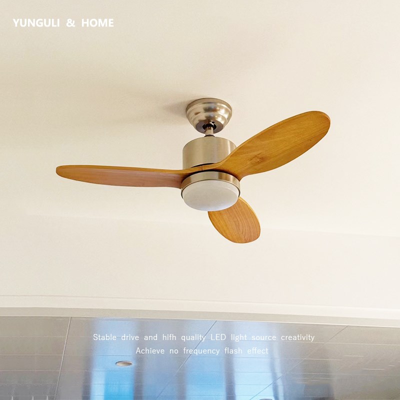 中古风客厅吊扇灯一体家用卧室房间电扇灯静音复古宋代美学风扇灯