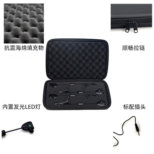 欧式库钓发光摇摆器配重器张紧器带灯压线器钓鱼报警器组件套装