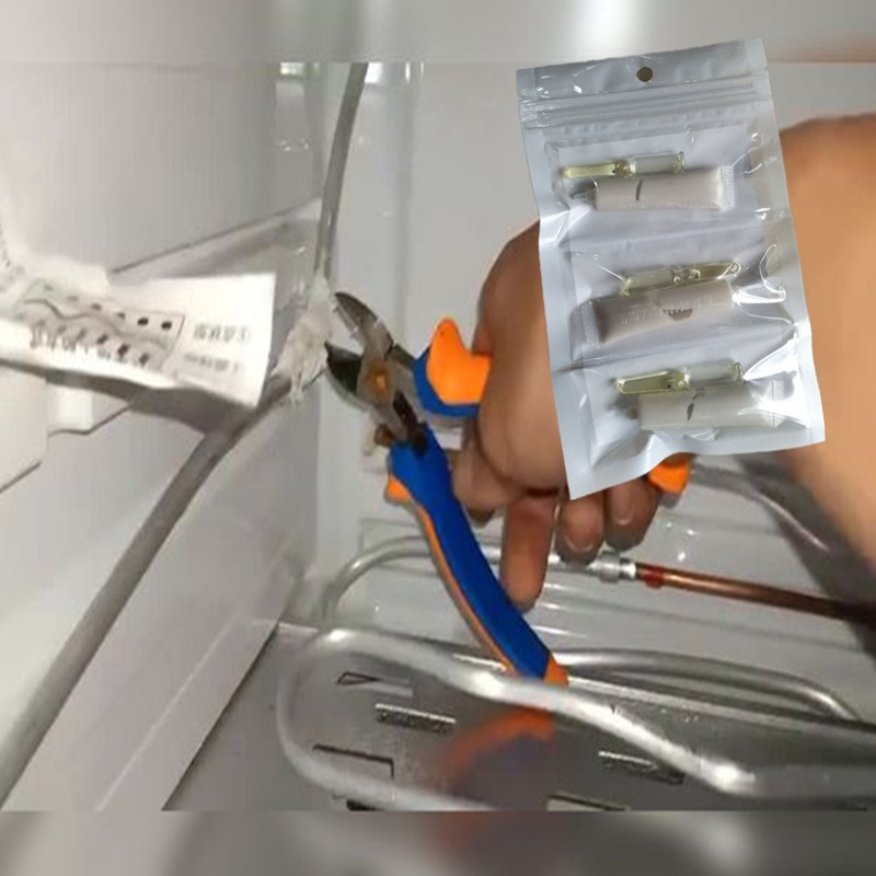 冰箱铝管漏气补漏胶压缩机铁管漏氟修补胶空调铜管焊接胶抗寒高压
